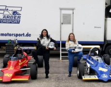 Simone Busch testet neue Abstimmung auf der Test Event Area Mendig