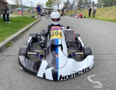 Erfolgreiches Debüt für Gregory Koblitschek im X30 Junior-Kart.